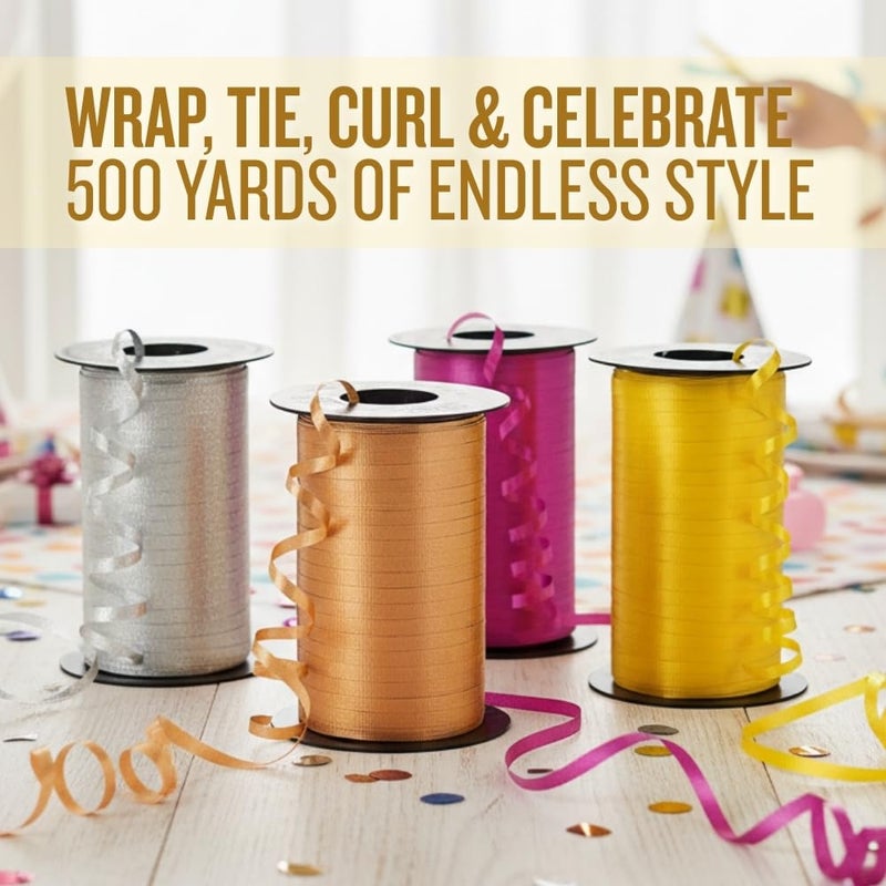 Berwick 1 15 Splendorette Crimped Curling Ribbon, 3/16-Inch Wide by 500-Yard Spool, Gold,1 Pack - Image 5